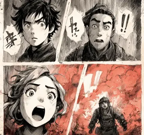 悬疑题材漫画封面：第七个证人